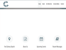 Tablet Screenshot of calvarybaptistroy.com